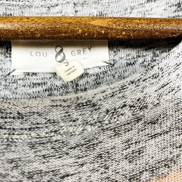 Lou & Grey Jersey Dress Casual Cap Sleeve Heather Gray - S - Picture 4 of 4